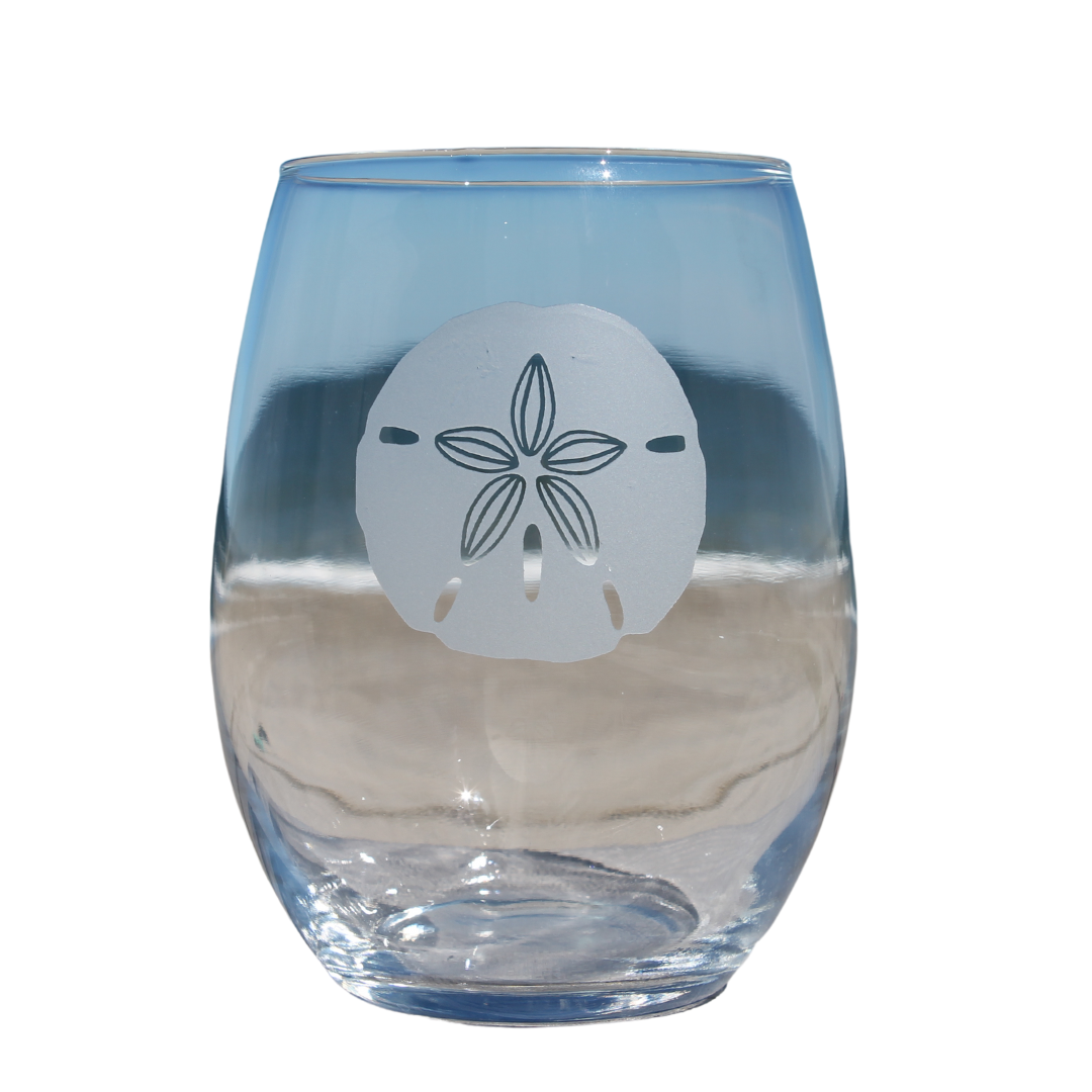 Stemless Sand Dollar Wine/Drinking Glass - Main Image