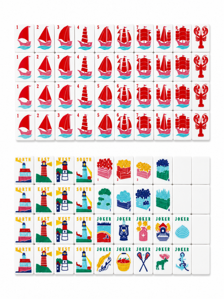 New England Mahjong Tile Set