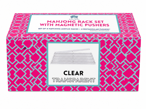Mahjong Rack Set With Magnetic Pushers