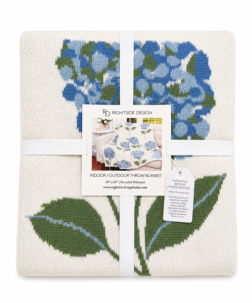 Hydrangea Throw Blanket