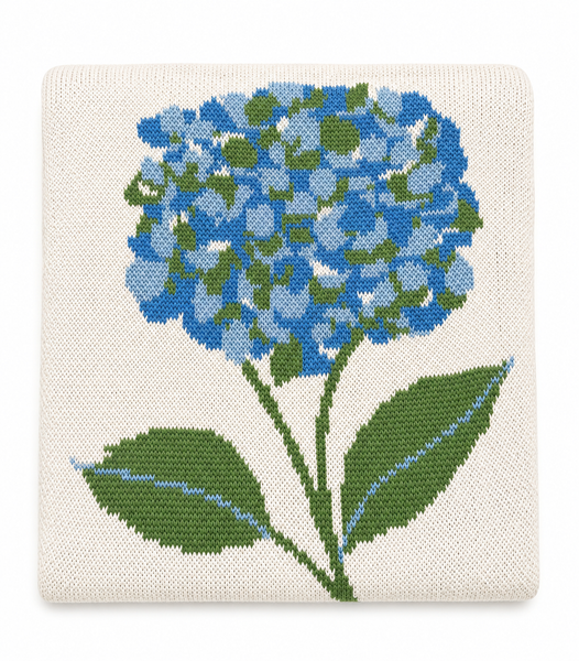 Hydrangea Throw Blanket