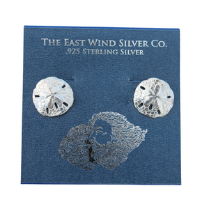 Sterling Silver Sand Dollar Earrings