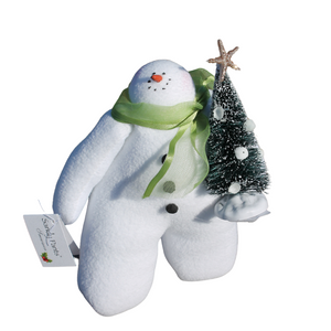 Sandy Pants Snowman with Christmas Tree