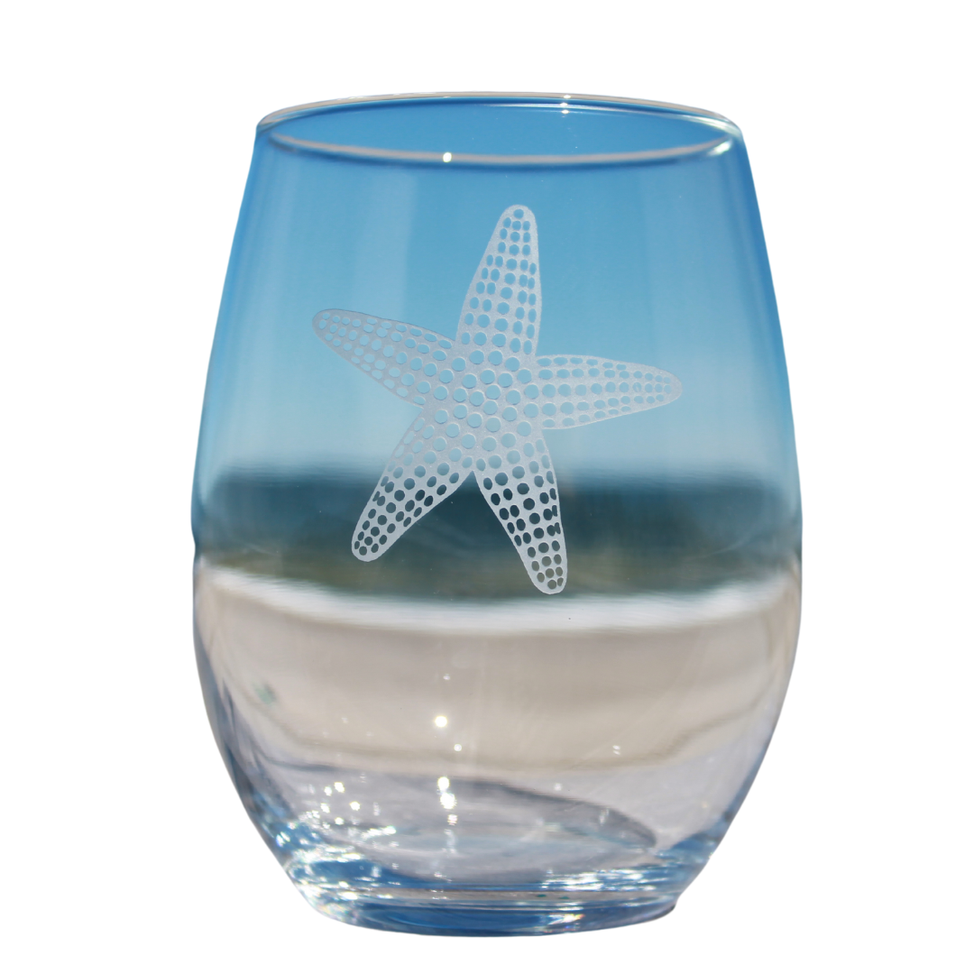 Stemless Starfish Wine/Drinking Glass
